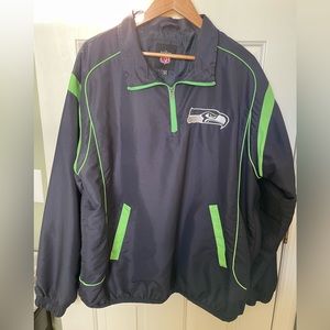 NFL Seattle Seahawks Men's Half Zip Pullover Jacket XL